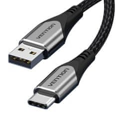 Vention Kabel USB 2.0 A na USB-C Vention CODHC 3A 0,25 m sive barve