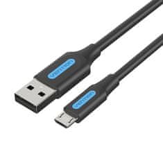 Vention Kabel USB 2.0 A do Micro USB Vention COLBH 3A 2m črn