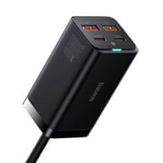 BASEUS Baseus GaN3 Pro stenski polnilec 2xUSB-C + 2xUSB, 100W (črn)