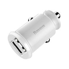 BASEUS Baseus polnilec za avto 2x USB 5V 3,1A (bel)