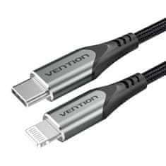 Vention Kabel USB-C 2.0 do Lightning Vention TACHH 2 m MFi siva