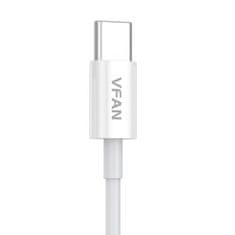 Vipfan Kabel USB na USB-C VFAN X03, 3A, 1m (bela)