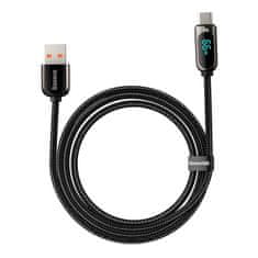 BASEUS Baseus zaslonski kabel USB na Type-C, 66 W, 1 m (črn)