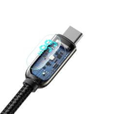 BASEUS Baseus zaslonski kabel USB na Type-C, 66 W, 1 m (črn)