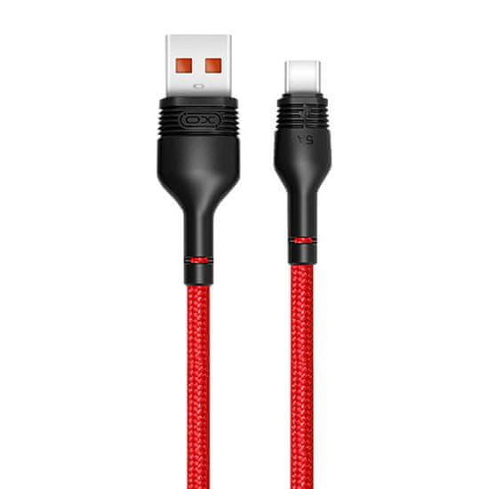 XO Kabel USB na USB-C XO NB55 5A, 1 m (rdeč)