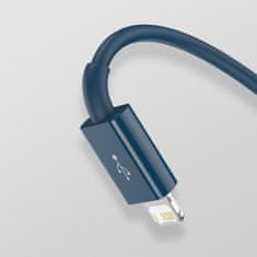 BASEUS USB cable 3in1 Baseus Superior Series, USB to micro USB / USB-C / Lightning, 3.5A, 1.5m (blue)