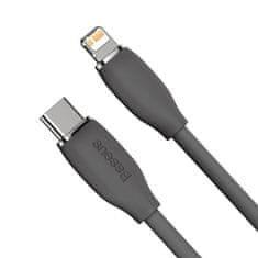 BASEUS Baseus Jelly kabel USB-C na Lightning, 20 W, 1,2 m (črn)