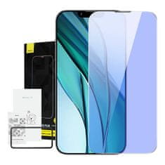 BASEUS Baseus Kaljeno steklo proti modri svetlobi 0,4 mm za iPhone 14 Plus/13 Pro Max