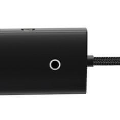 NEW Baseus Lite Series Hub 4v1 USB-C do 4x USB 3.0 + USB-C, 25 cm (črna)
