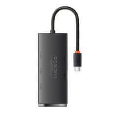 NEW Baseus Lite Series Hub 4v1 USB-C do 4x USB 3.0 + USB-C, 25 cm (črna)