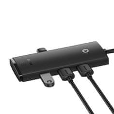 NEW Baseus Lite Series Hub 4v1 USB-C do 4x USB 3.0 + USB-C, 25 cm (črna)