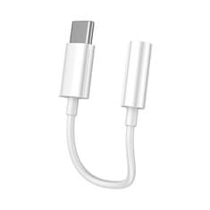 Vipfan Kabel VFAN L08 USB-C z mini jack 3,5 mm AUX, 10 cm (bel)