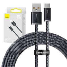 BASEUS Kabel USB na USB-C Baseus Dynamic Series, 100 W, 2 m (črn)