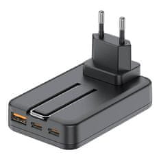 Budi Brezžični polnilnik 2xUSB-C/30W 1xUSB-A/18W Budi, Magsafe 15W