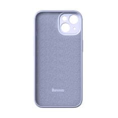 BASEUS Baseus Liquid Silica Gel Case za iPhone 14 Plus (sivka)+ kaljeno steklo + komplet za čiščenje