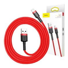 BASEUS Baseus Cafule USB Lightning kabel 2,4A 0,5 m (rdeč)