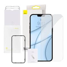 BASEUS Baseus Kaljeno steklo 0,3 mm za iPhone 13 Mini (2 kosa)