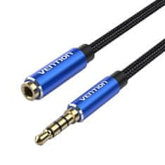 Vention Avdio kabel TRRS 3,5 mm moški do 3,5 mm ženski BHCLG 1,5 m modri