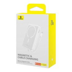 NEW Powerbank Baseus Magnetic Mini 10000mAh, USB-C 20W MagSafe (bela)