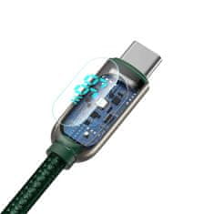 BASEUS Baseus zaslonski kabel USB na Type-C, 66 W, 1 m (zelen)