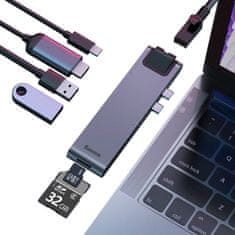 NEW Vozliščni adapter 7v1 Baseus za MacBook