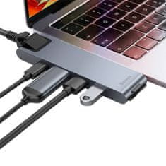 NEW Vozliščni adapter 7v1 Baseus za MacBook