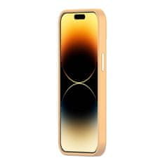 BASEUS Baseus Liquid Silica Gel Case za iPhone 14 Pro Max (Sunglow)+ kaljeno steklo + komplet za čiščenje