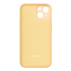 BASEUS Baseus Liquid Silica Gel Case za iPhone 14 Plus (sunglow)+ kaljeno steklo + komplet za čiščenje