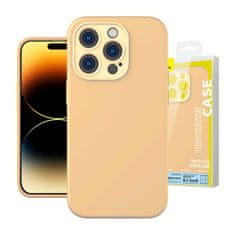 BASEUS Baseus Liquid Silica Gel Case za iPhone 14 Pro (Sunglow)+ kaljeno steklo + komplet za čiščenje