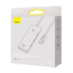 NEW Vozlišče 4v1 Baseus Lite Series USB do 4x USB 3.0, 1m (belo)