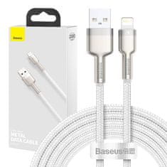 BASEUS Kabel USB za Lightning Baseus Cafule, 2,4 A, 2 m (bel)