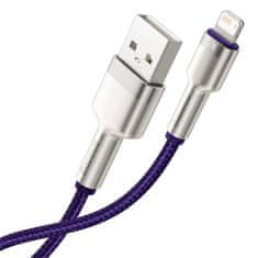 BASEUS Kabel USB za Lightning Baseus Cafule, 2,4 A, 1 m (vijolična)