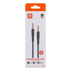 Vipfan Mini jack 3,5 mm AUX kabel VFAN L04 1 m, pozlačen (črn)