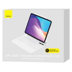 BASEUS Ohišje s tipkovnico za iPad Baseus Brilliance PRO 10, 10,9" (belo)