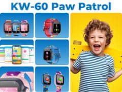 Forever KW-60 Paw Patrol otroška pametna ura, LBS, klicanje, SOS, aplikacija, roza (Sky)