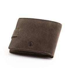 Peterson Usnjena denarnica z zaponko in zaščito kartic RFID