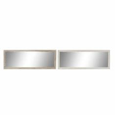 Miramarket Stensko ogledalo DKD Home Decor Bela Bež Kristal polistiren (2 pcs) (36 x 2 x 95.5 cm)