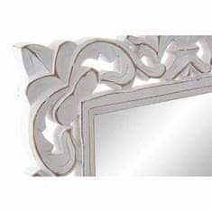 Miramarket Stensko ogledalo DKD Home Decor Bela Les Kristal Les MDF Cvetni 40,5 x 1,5 x 59 cm