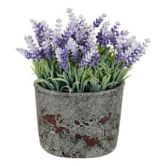 DKD Home Decor Dekorativni cvetovi DKD Home Decor Lavendar Cement Iron PE (15 x 15 x 21 cm)