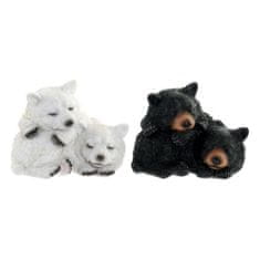 DKD Home Decor Skulptura DKD Home Decor Bear Resin (2 kosa) (2 kosa) (14 x 14 x 11 cm)