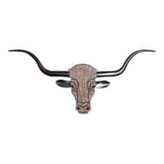 DKD Home Decor Dekorativna figura DKD Home Decor Ox Metal MDF Wood (75 x 2 x 35 cm)