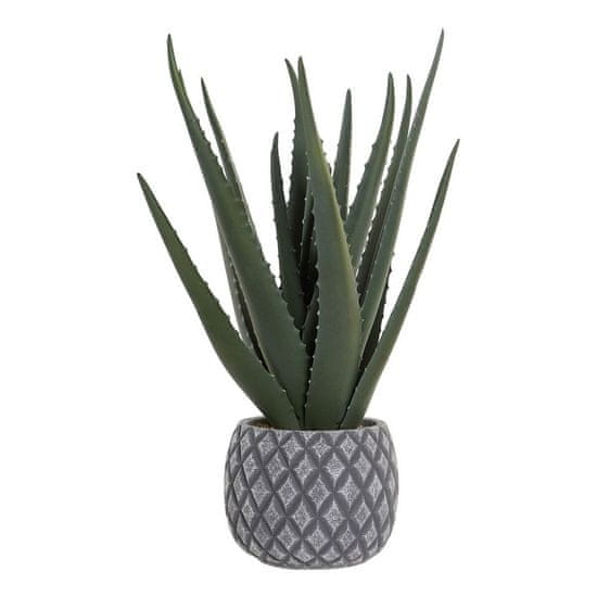 DKD Home Decor Okrasna rastlina DKD Home Decor Aloe Vera Polietilenska posoda (20 x 20 x 47 cm)