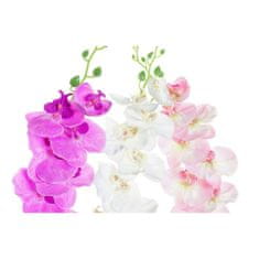 DKD Home Decor Dekorativni cvetovi DKD Home Decor Bela Roza Poliester Plastika Lilac (3 kosi) (14 x 7 x 91 cm)