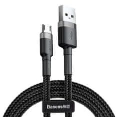 BASEUS 2m kabel Baseus Cafule USB do Micro USB 1,5A (sivo/črno)