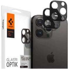 Spigen Spigen GLAStR OPTIK 2-pack pokrov za objektiv kamere za iPhone 14 Pro/14 Pro Max/15 Pro/15 Pro Max Black