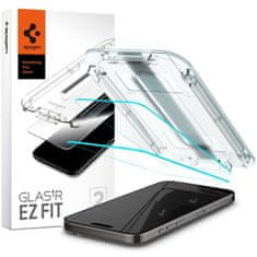 NEW 2x Spigen Glas.TR "EZ FIT" Prozorno kaljeno steklo za iPhone 15 Pro Max