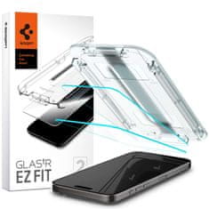 NEW 2x Spigen Glas.TR "EZ FIT" Prozorno kaljeno steklo za iPhone 15 Pro