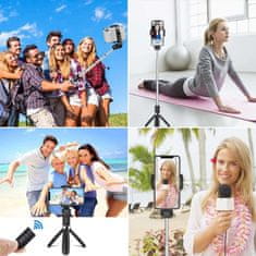 Miramarket Selfie Stick stativ Bluetooth Wireless L01S Wireless Black