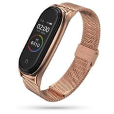 Miramarket Milaneseband jeklena zapestnica za Xiaomi Mi Smart Band 7 Rose Gold