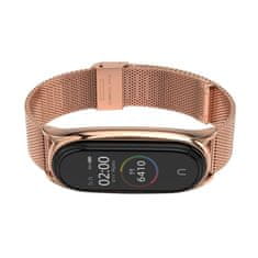 Miramarket Milaneseband jeklena zapestnica za Xiaomi Mi Smart Band 7 Rose Gold